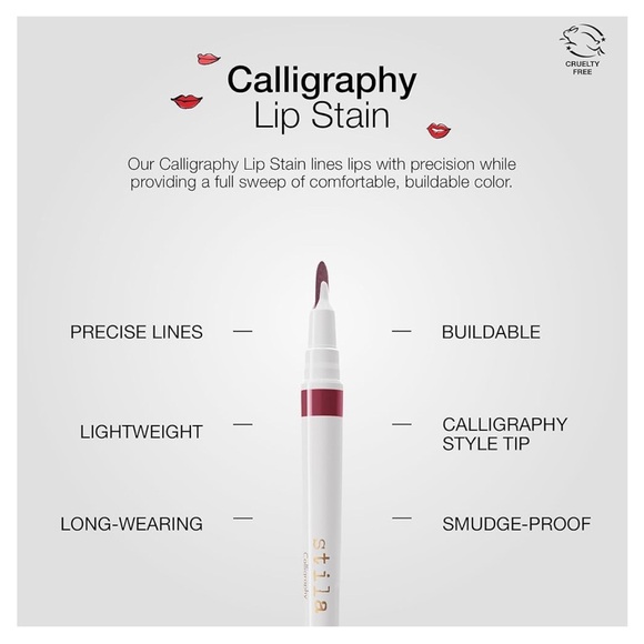 NIB Stila Calligraphy Lip Stain Rosa - Picture 4 of 6